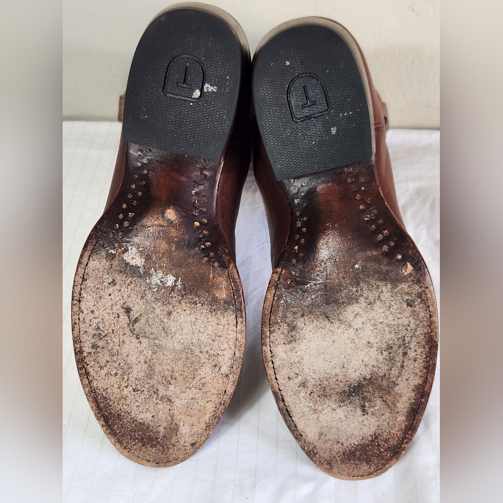 Tecovas Rich Brown Leather Cowboy Boots Size 10.5 - Picture 9 of 14